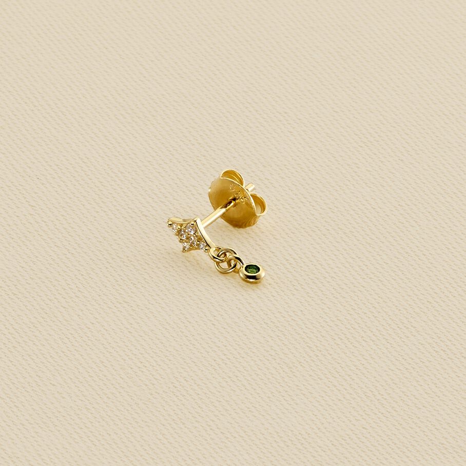 Piercing mini ASTRAL - Verde / Oro - Piercings  | Agatha