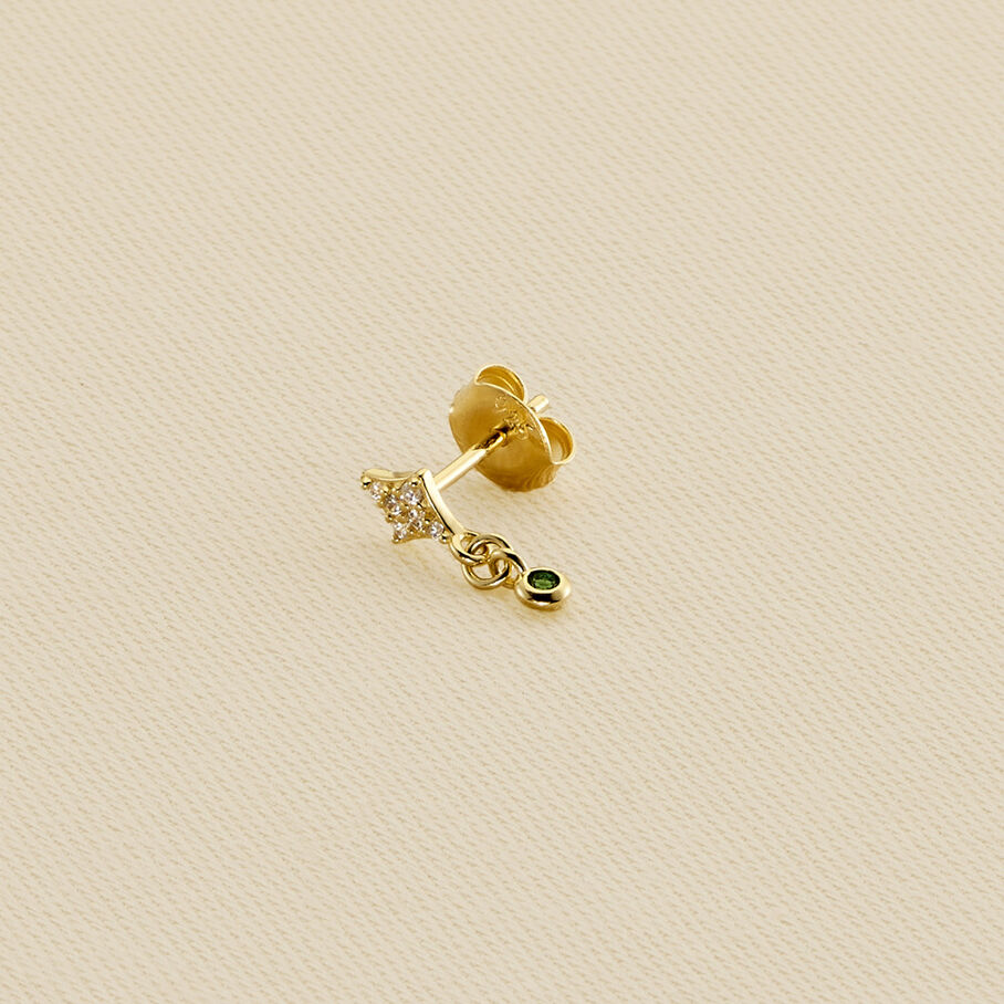 Piercing mini ASTRAL - Verde / Oro