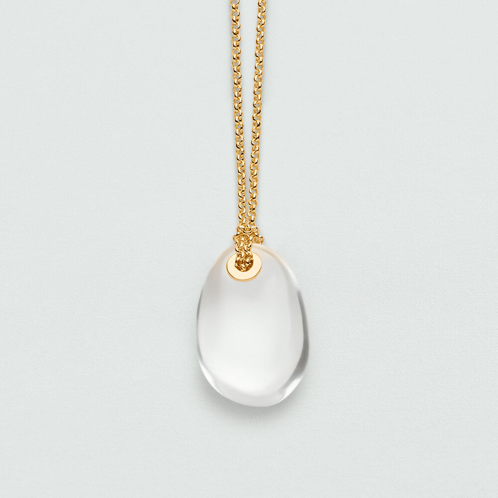 Collar largo ODYSSEE - Transparente / dorado  - Collar largo  | Agatha