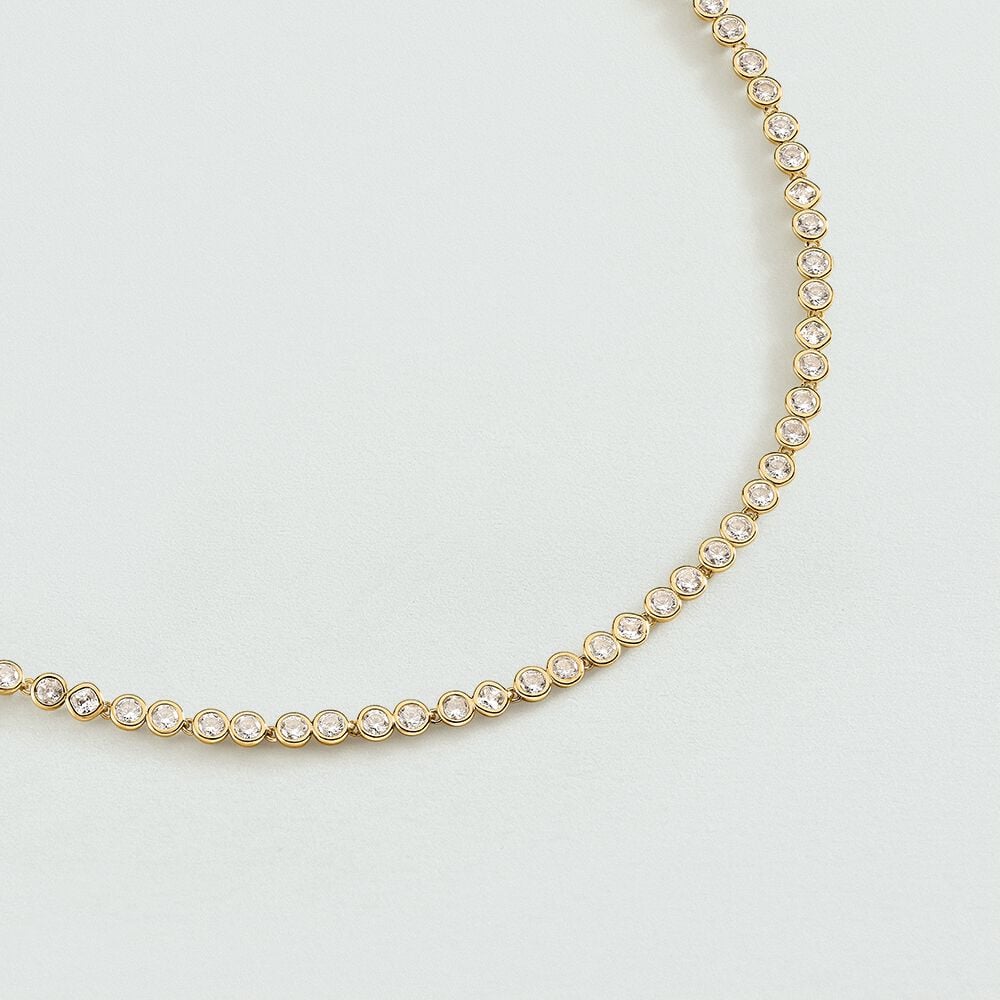 Collar corto ADAMAS - Cristal / Dorado - Collar corto  | Agatha