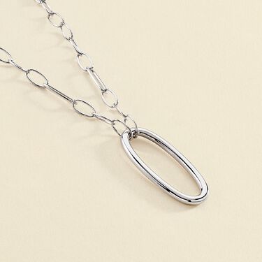 Collar largo CHAIN - Plateado - Collares  | Agatha