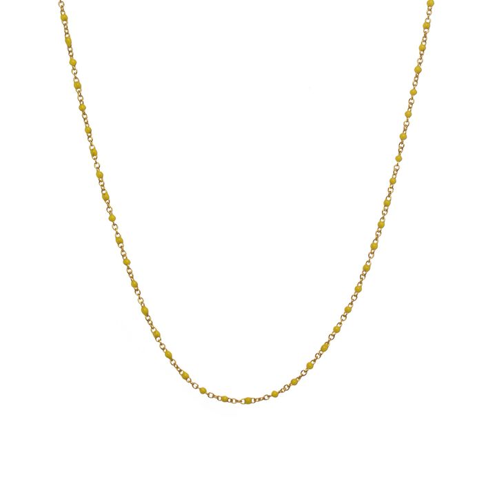 Collar corto ESMAL - Amarillo / Dorado - Collares  | Agatha