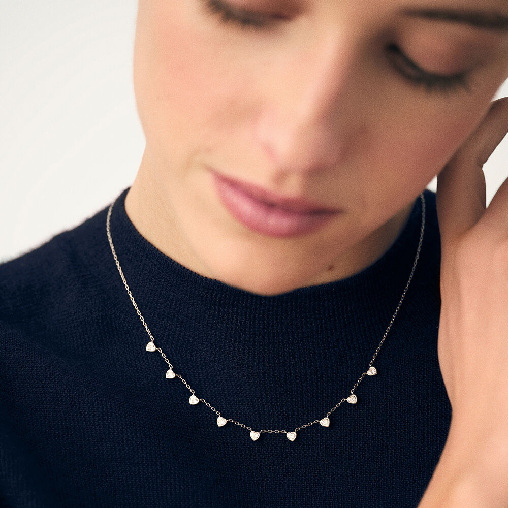 Collar corto ADOREE - Cristal / Plateado - Collar corto  | Agatha