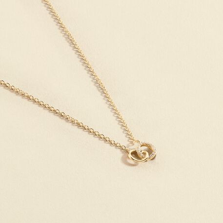 Collar corto RONDOU - Cristal / Dorado - Collares  | Agatha