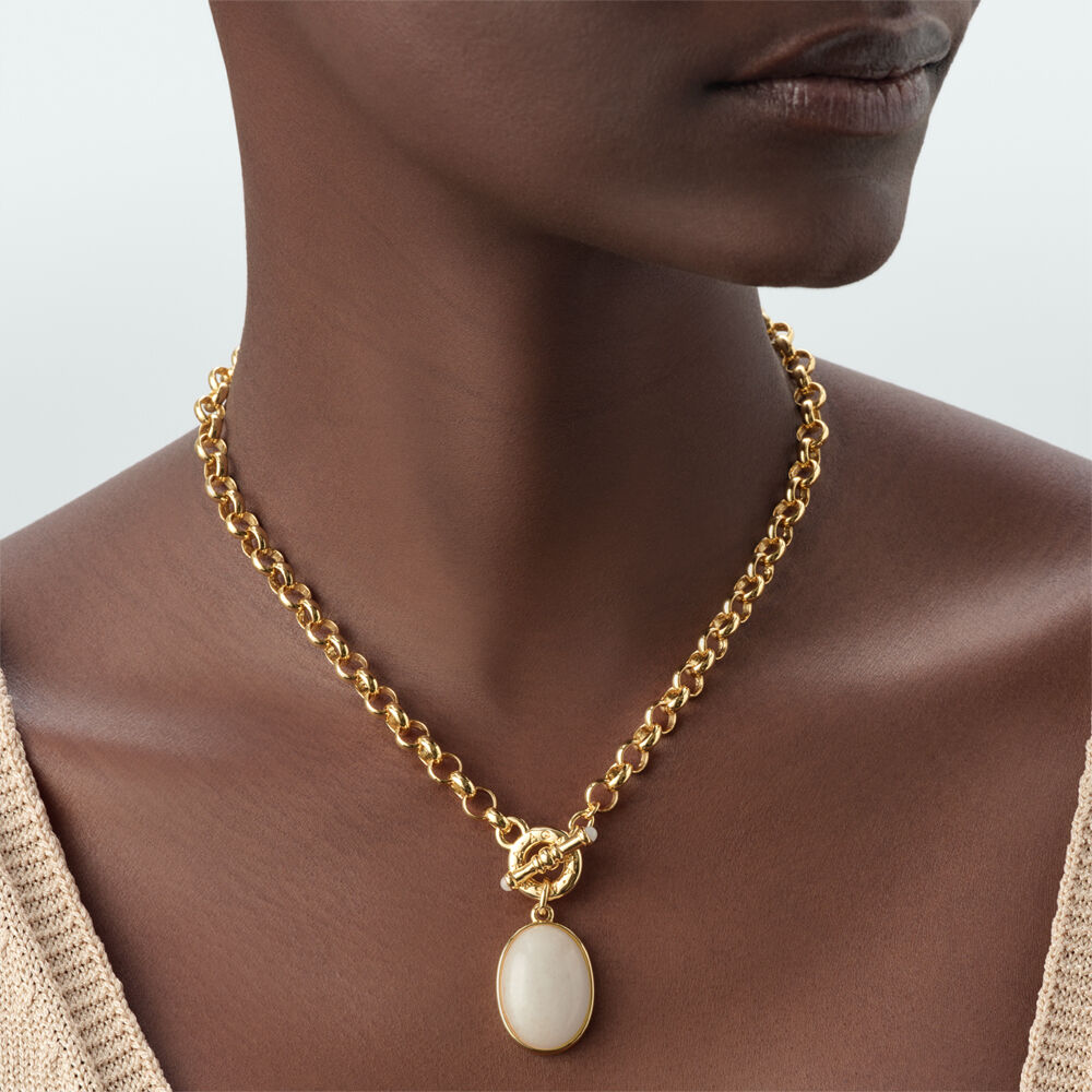 Collar corto LA RIVIERA - Blanco / Oro - Collar corto  | Agatha