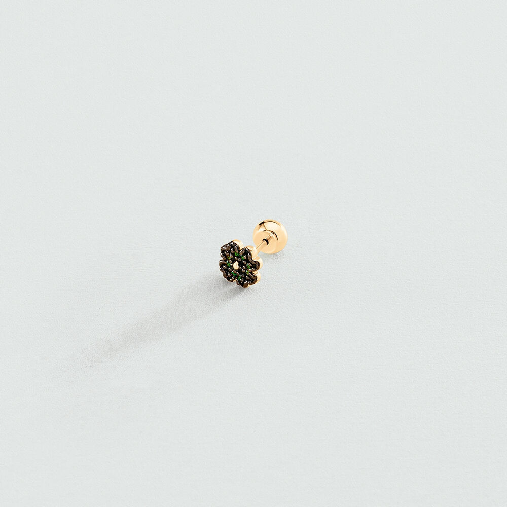 Piercing mini MINI TR&Eacute;BOL - Verde / Dorado - Piercings  | Agatha