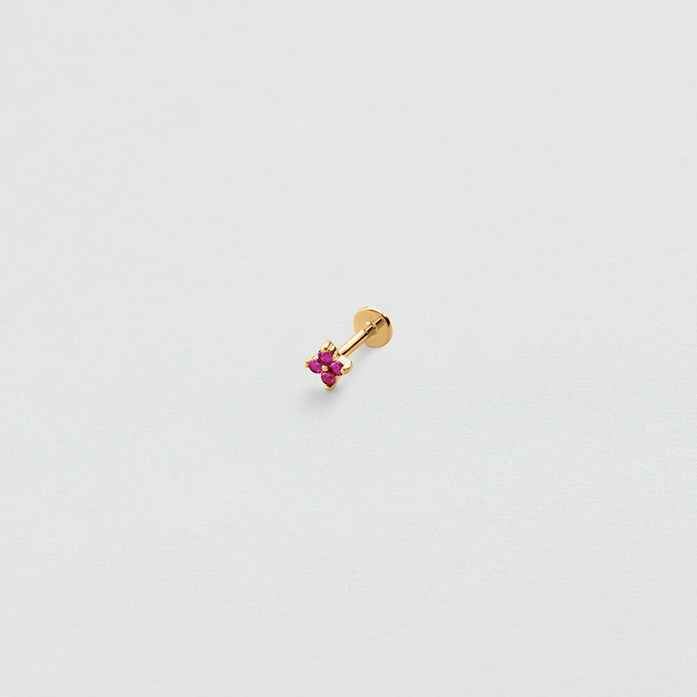 Piercing mini FLOR MIX & MATCH - Rosa / Oro - Piercings  | Agatha