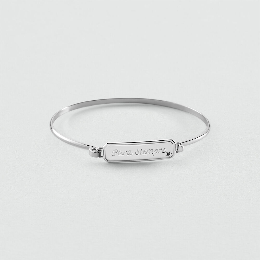 Pulsera r&iacute;gida LUCKY - Cristal / Plateado - Pulsera r&iacute;gida  | Agatha