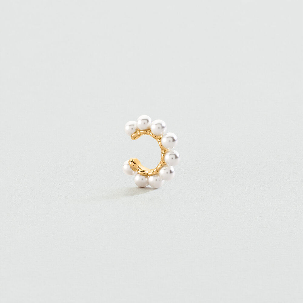 Ear cuff BATIGNOLLES - Perla / Oro - Piercings  | Agatha