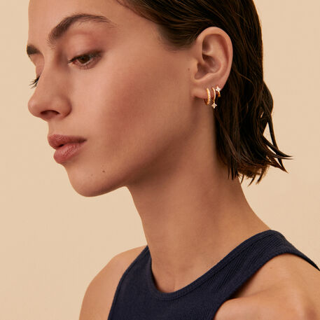 Piercing criolla MIX& MATCH - Cristal / Dorado - Pendientes  | Agatha