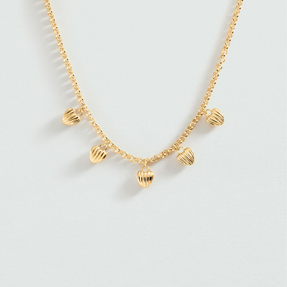 Collar midi SACR&Eacute; C&OElig;UR - Dorado - Collares  | Agatha