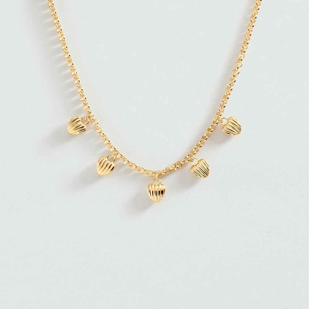 Collar midi SACR&Eacute; C&OElig;UR - Dorado - Collares  | Agatha