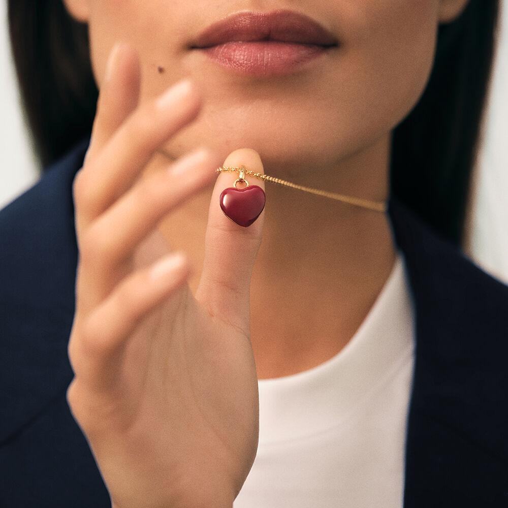 Colgante DESIREE - Rojo / Oro - Sin piedra  | Agatha