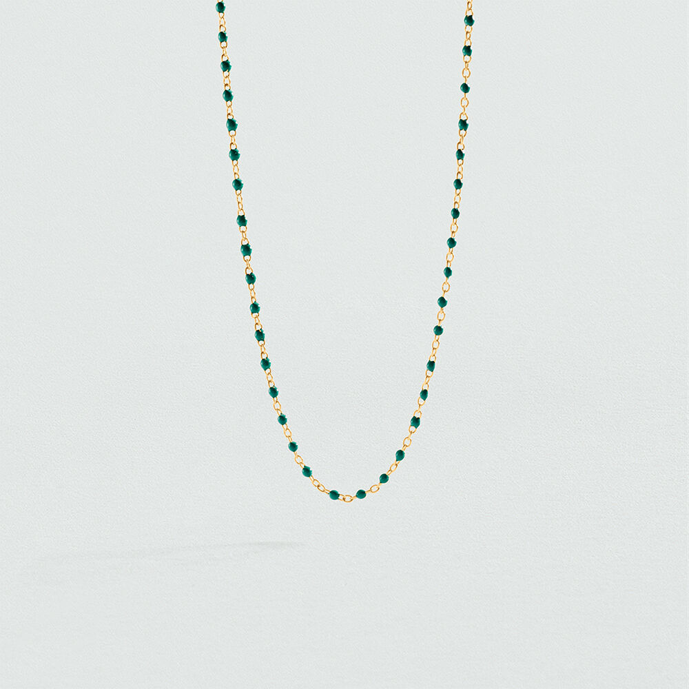 Collar corto SMARTY - Verde / Dorado - Collar corto  | Agatha