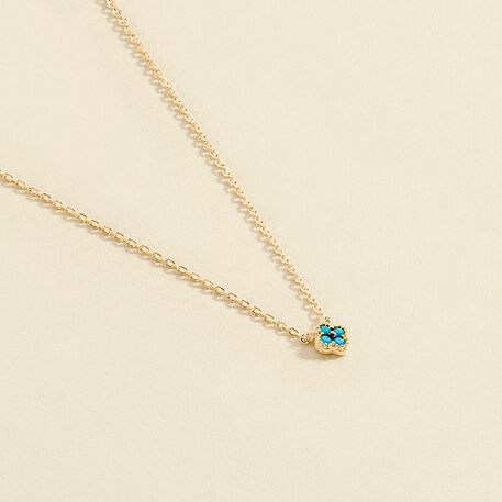 Collar corto BELOVED - Turquesa / Oro - Collares  | Agatha