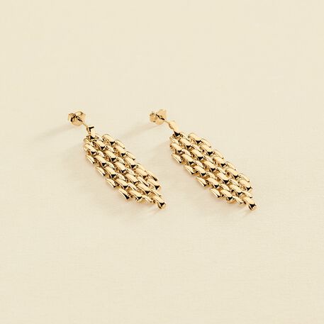 Pendientes largos MINUIT - Dorado - Pendientes  | Agatha