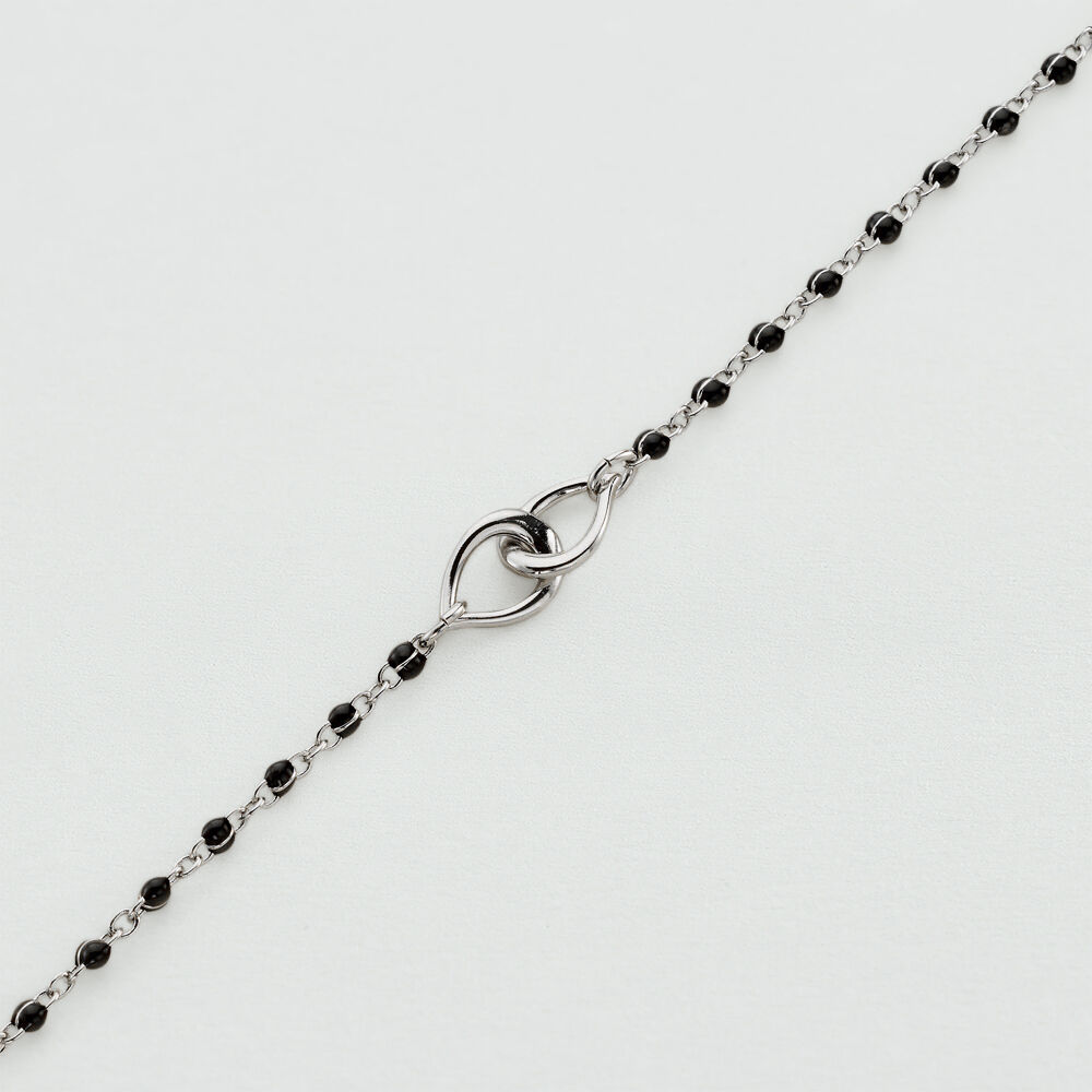 Pulsera de cadena SMARTY - Negro / Plata - Outlet  | Agatha