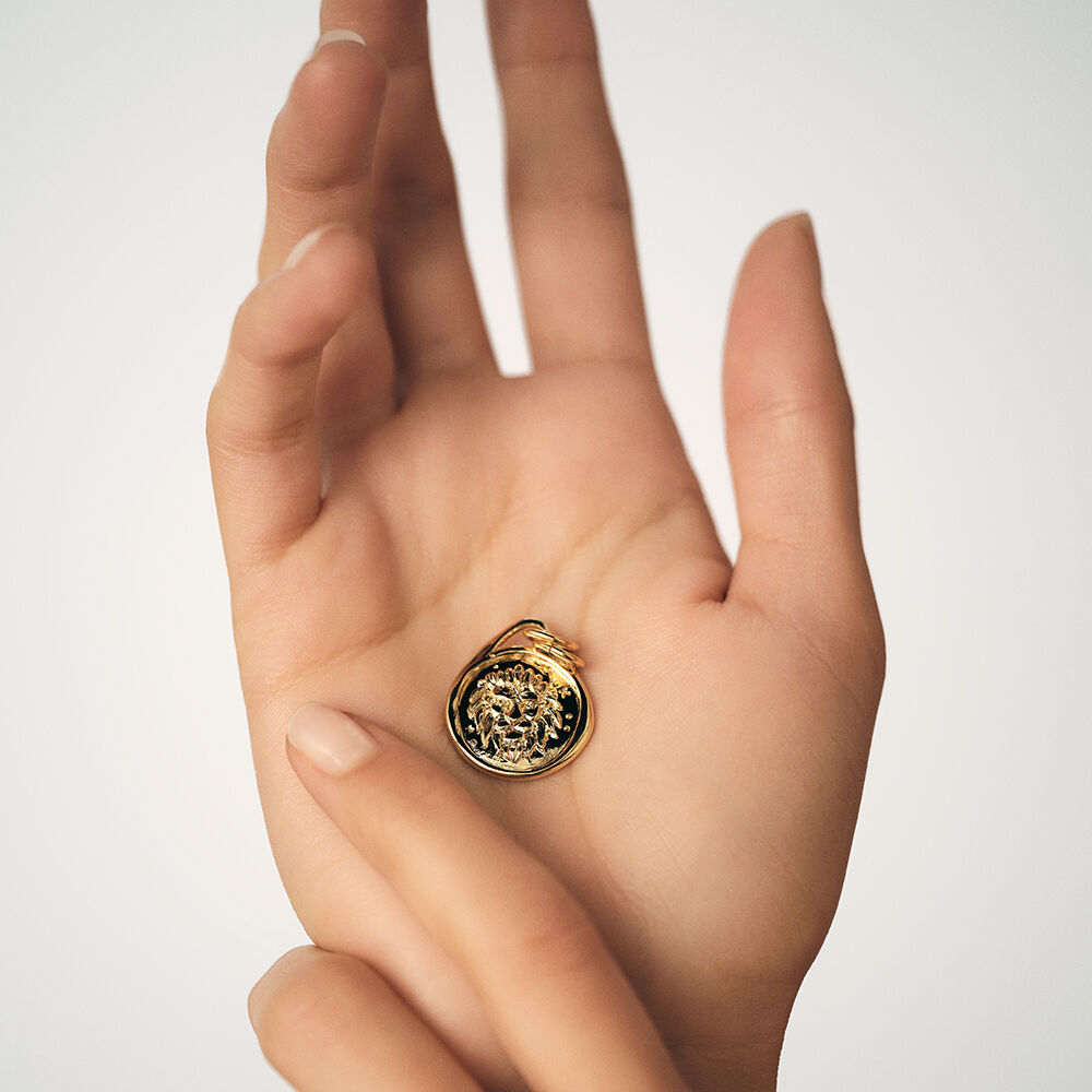 Colgante PEN5TALIASTR - Dorado - signos del zodiaco  | Agatha