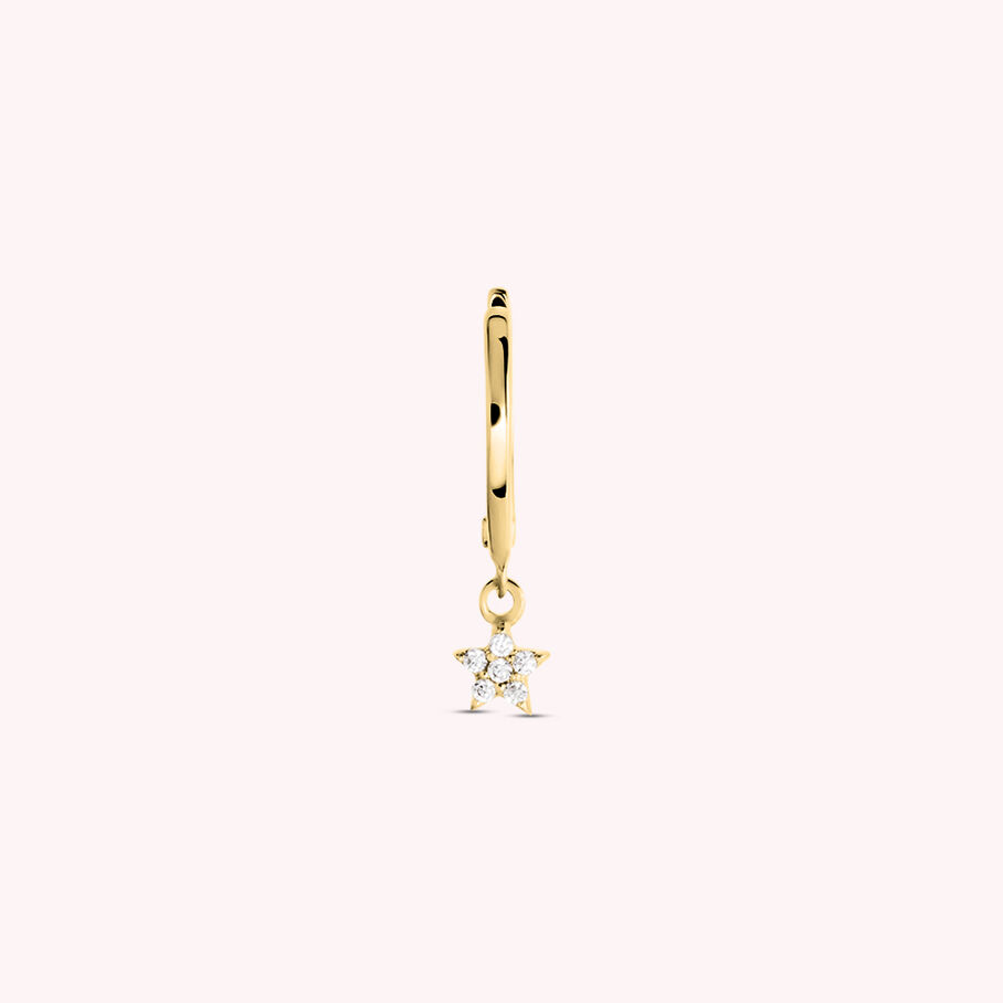 Piercing criolla CRIOSTAR - Cristal / Oro - Piercings  | Agatha