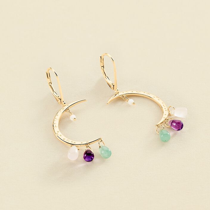 Pendientes largos SWING - Dorado - Pendientes  | Agatha