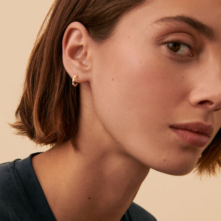 Piercing criolla MIX & MATCH - Blanco / Oro - Piercings  | Agatha