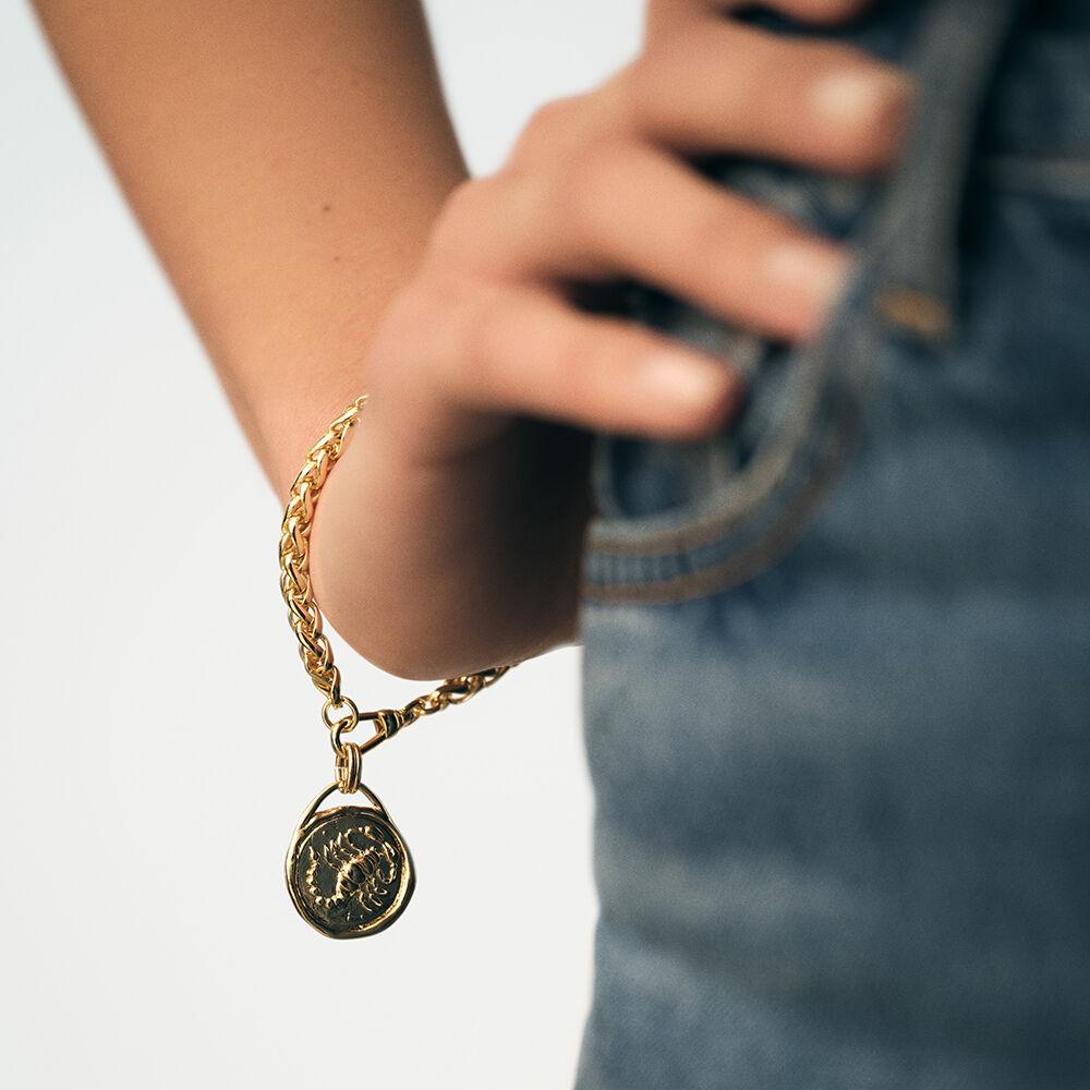 Colgante PEN8TALIASTR - Dorado - signos del zodiaco  | Agatha