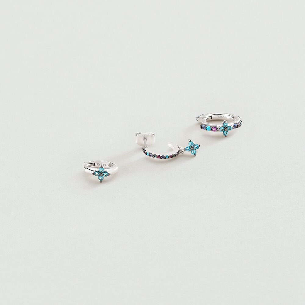 Piercing criolla BELOVED - Multicolor / Plata - Piercings  | Agatha