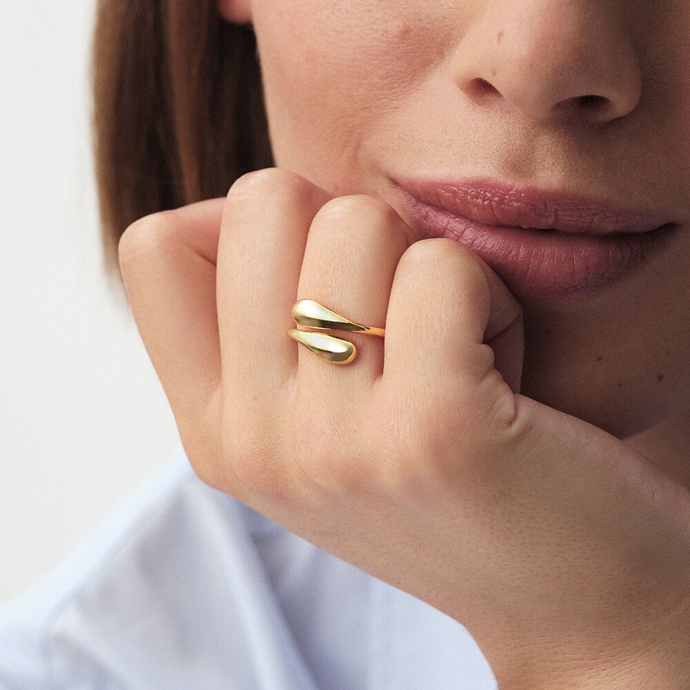 Anillo fino DANAE - Dorado - Anillos de fantas&iacute;a  | Agatha