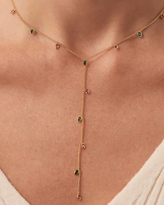 Collar midi NEITH - Verde / Rosa - Collares  | Agatha
