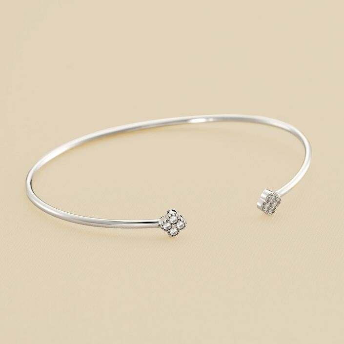Pulsera rígida BELOVED - Cristal / Plateado - Pulseras  | Agatha