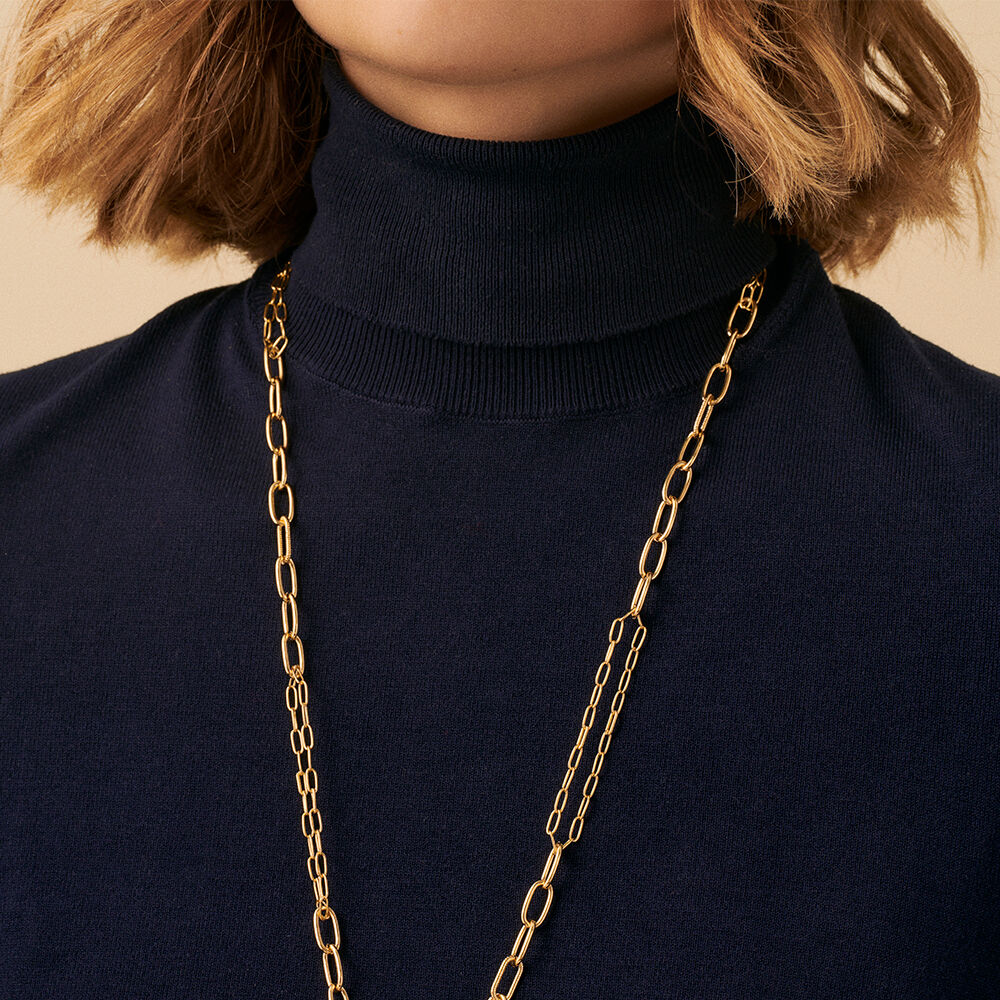 Collar largo BRIGITTE - Marfil / Oro - Collares  | Agatha