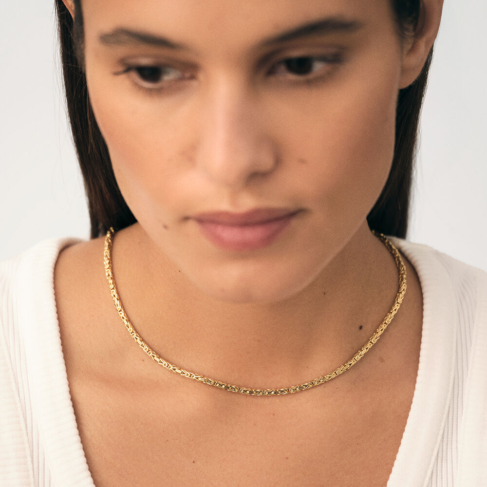 Collar corto ESLAB&Oacute;N BIZANTINO - Dorado - Collar corto  | Agatha