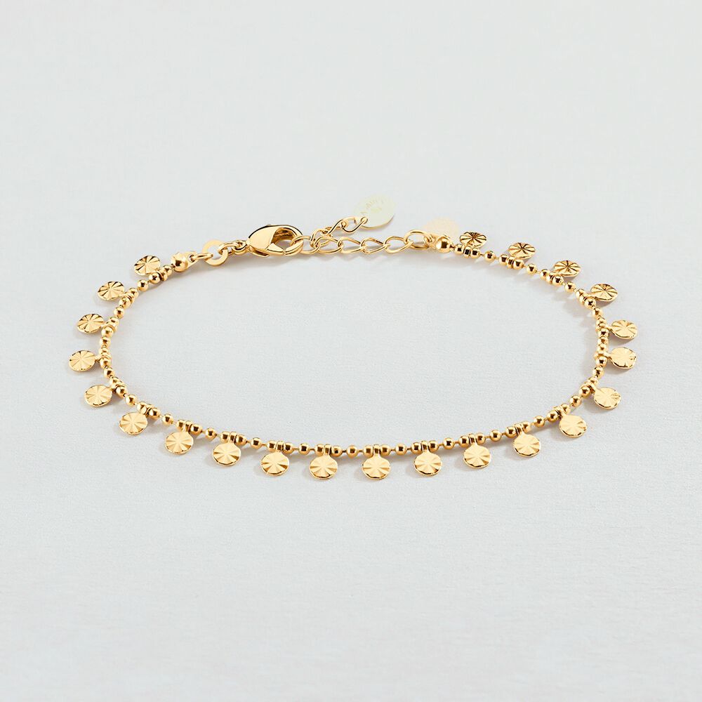Pulsera de cadena ARIEL - Cristal / Dorado - Pulsera de cadena  | Agatha