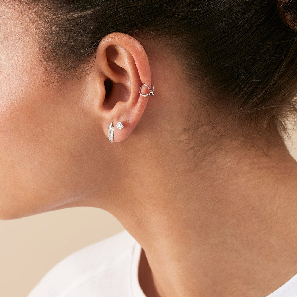 Piercing mini GRAINETTI - Cristal / Plateado - Piercings  | Agatha