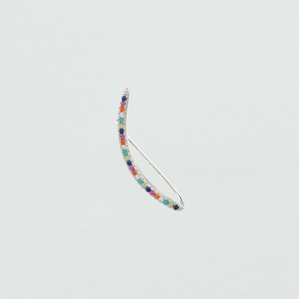 Piercing mini RAINBOWS - Multicolor / Plata - Piercings  | Agatha