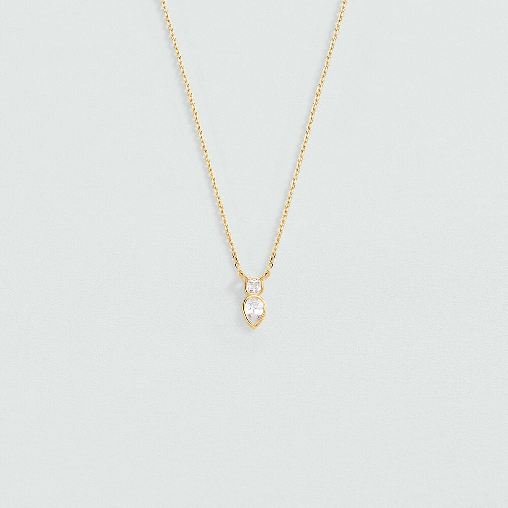 Collar corto CANDY - Cristal / Dorado - Collar corto  | Agatha