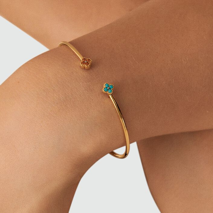 Pulsera rígida BELOVED - Multicolor / Oro - Pulseras  | Agatha
