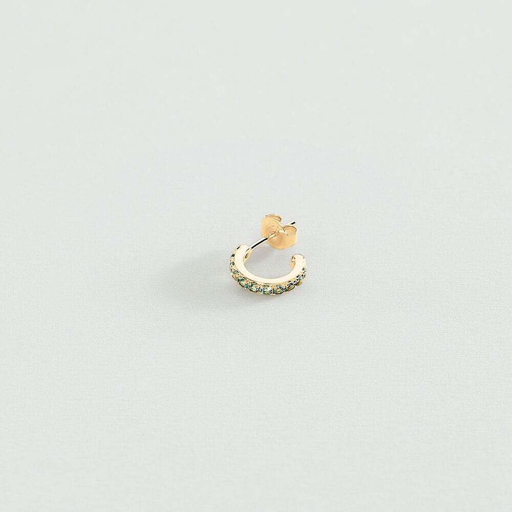 Piercing criolla PAVA - Turquesa / Oro - Piercings  | Agatha