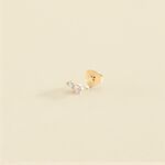 Piercing mini CROISSAN - Cristal / Dorado - Piercings  | Agatha