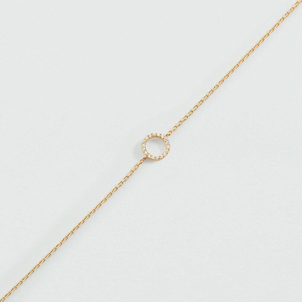 Pulsera de cadena RONDOU - Cristal / Dorado - Pulsera de cadena  | Agatha