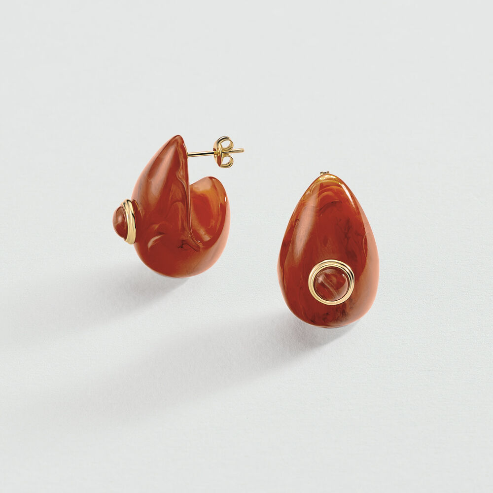 Pendientes largos EAR2BE - Rojo - Pendientes largos  | Agatha