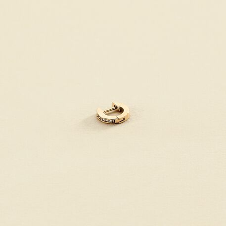 Piercing criolla CRIODIAM - Cristal / Dorado - Piercings  | Agatha