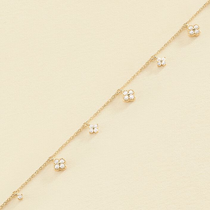 Pulsera de cadena BELOVED - Cristal / Dorado - Pulseras  | Agatha