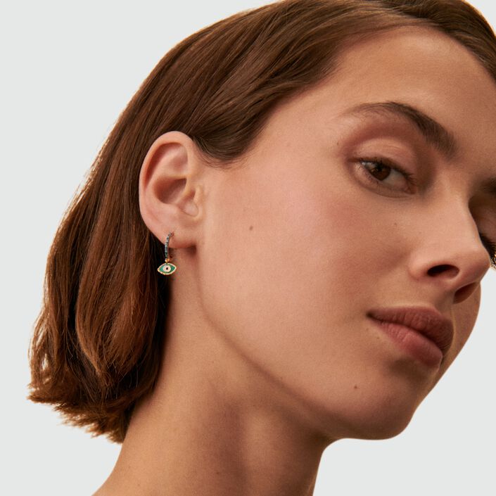 Piercing criolla MIX& MATCH - Azul / Plata - Piercings  | Agatha