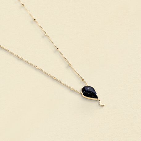 Collar corto CREPUSCULE - Azul / Oro - Collares  | Agatha