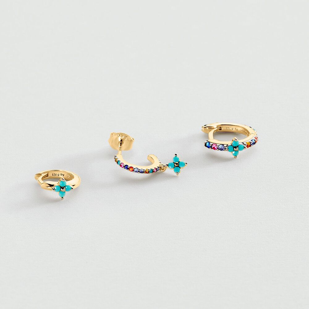 Piercing criolla MIX& MATCH - Multicolor / Oro - Piercings  | Agatha