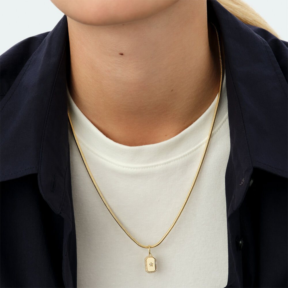 Colgante LUCKY - Cristal / Dorado - Joyas  | Agatha