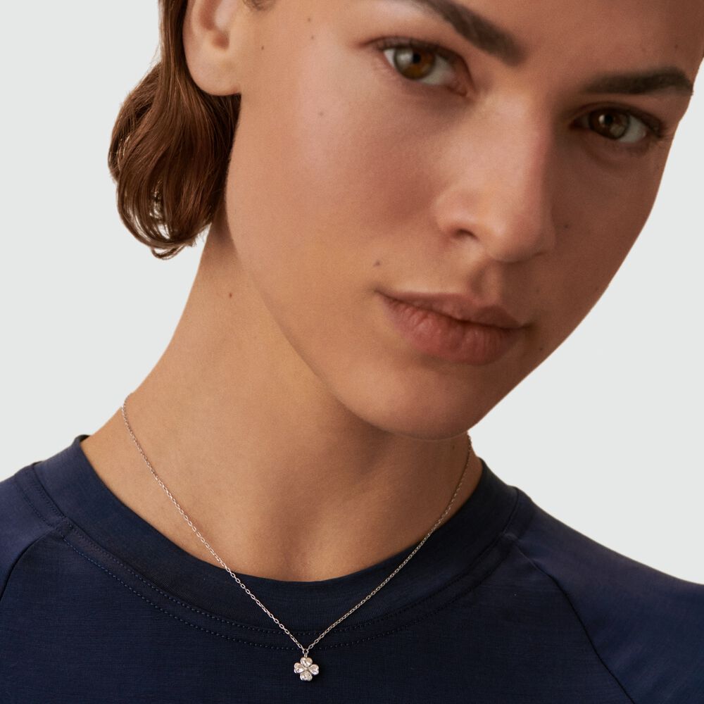 Collar corto FELICITE - Cristal / Plateado - Collar corto  | Agatha