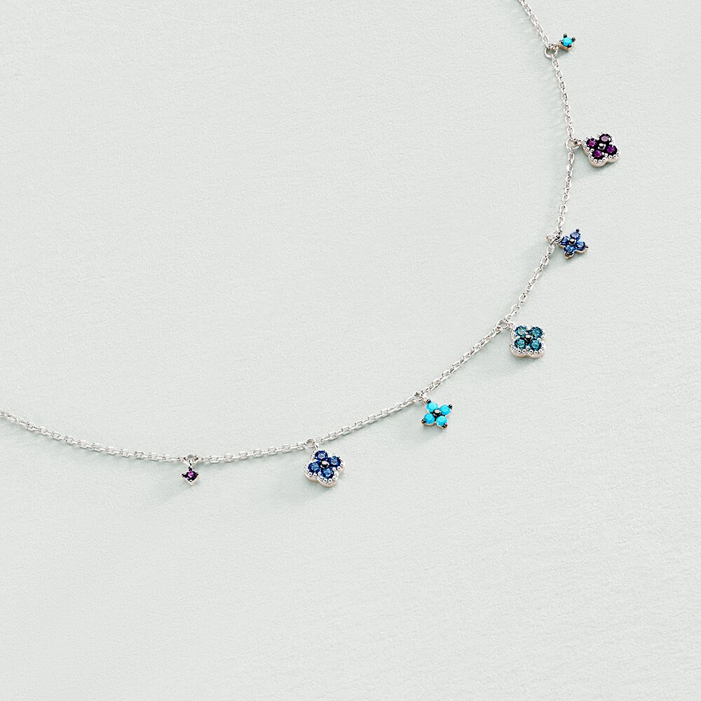 Collar corto BELOVED - Multicolor / Plata - Collar corto  | Agatha