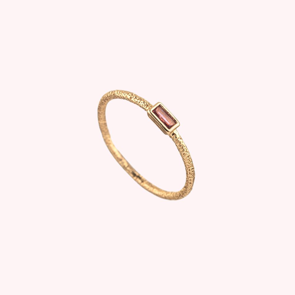 Anillo fino CLEOPATR - Rosa / Oro - Anillos de fantasía  | Agatha